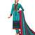 Teal Printed Leon Unstitched Salwar- Kameez