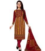 Multicolor Floral Print Leon Unstitched Salwar- Kameez