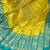 Yellow & Aqua Blue Color Beautiful Designer Soft Litchi silk Saree with Blouse piece for Women
