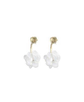 Beautiful Artisan Flower Hanging Earrings 1