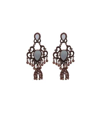 Beautiful Copper Jhumkhi Mirror Dangler 1