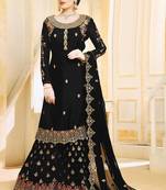 Black Georgette Pakistani Salwar Kameez