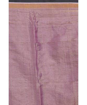 Pink Tussar Silk Handloom Jamdani-Sarees 4