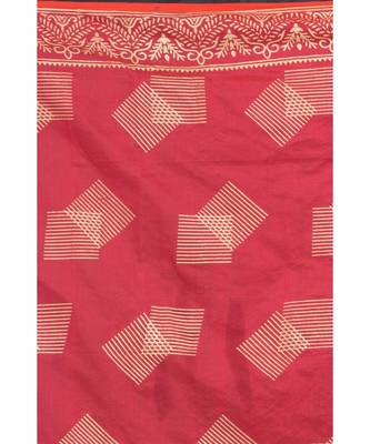 Indian Red Handloom Festive Saree 4