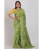 Lime Handloom Festive Saree