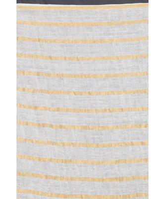 White Linen Handloom Saree 4