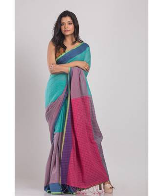 Multicolor Handloom Cotton Saree 1