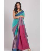 Multicolor Handloom Cotton Saree