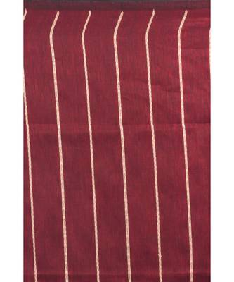 Black Cotton Linen Handloom Saree 3