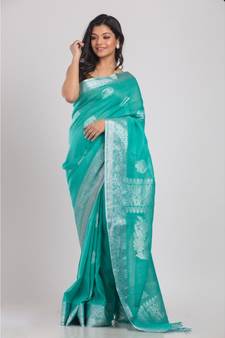 Firoja Cotton Linen Handloom Saree