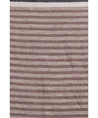 Multicolor Checkered Linen Handloom Saree 3