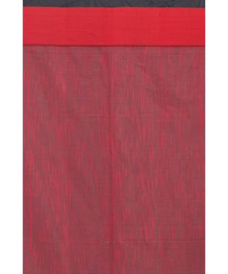 Allover Kantha Work Black Handloom Saree 3
