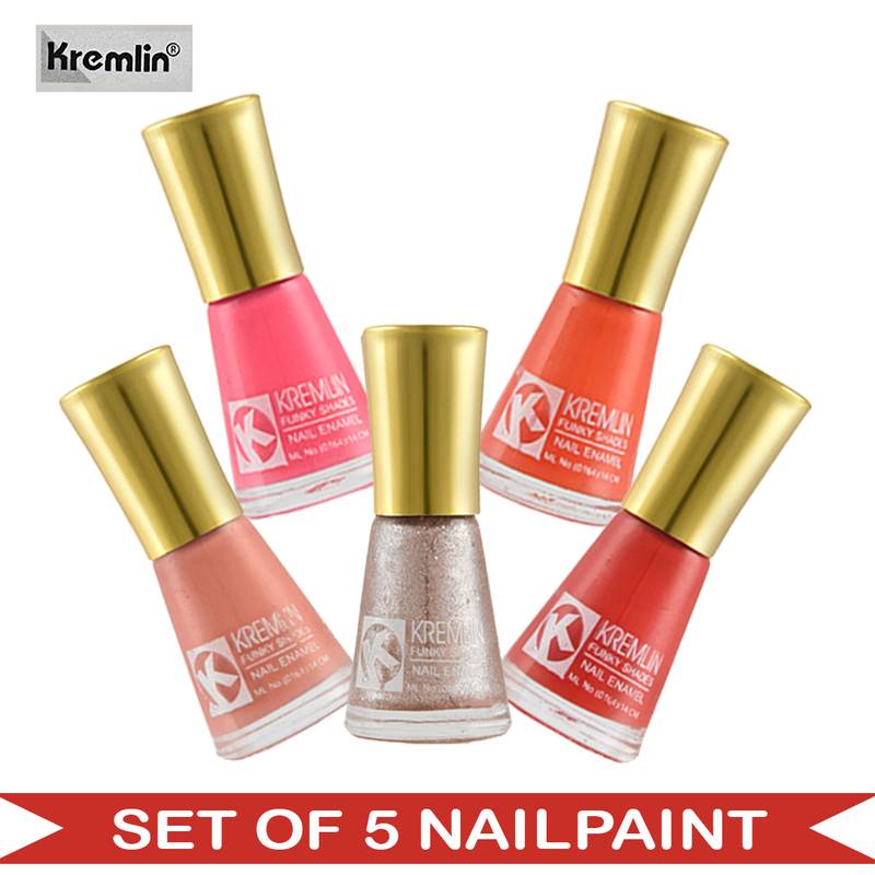 Kremlin (KRM NPCMB5 5515) KN11 Multicolor Nail Paint (Set of 5) S.S