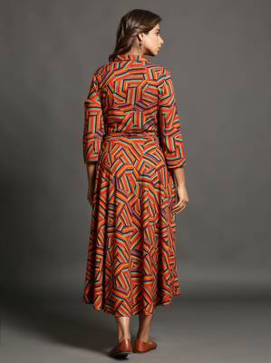 Multicolor printed rayon ethnic-kurtis 2
