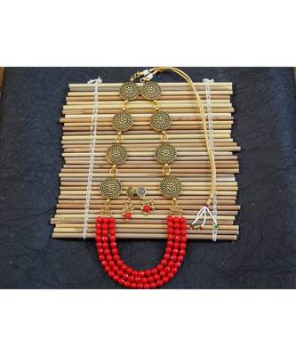 Red agate necklace-sets 4