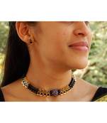 Black agate necklace-sets
