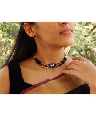 Black agate necklace-sets 3