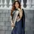 Shraddha Arya Designer Navy Blue Party Wear Silk Saree