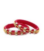 Red bangles-and-bracelets