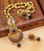 Purple agate pendants