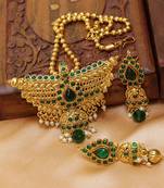 Green agate pendants