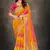 Multicolor woven banarasi silk saree with blouse