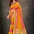 Multicolor woven banarasi silk saree with blouse
