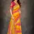Multicolor woven banarasi silk saree with blouse