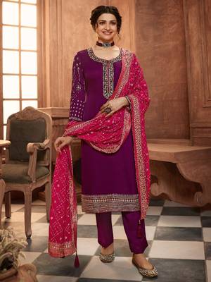 Burgundy Jari Embroidery Work Georgette Semi Stitched Suits Designer Churidar salwar 1