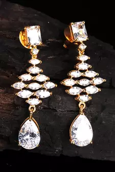 White earrings