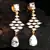 White earrings