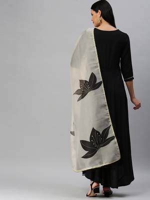 Black Plain Rayon Ethnic-Kurtis 2