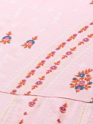 Women Pink & White Printed Anarkali Kurta 5