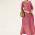 Women Pink & Gold Toned Embroidered Anarkali Kurta