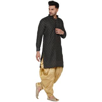 Black printed banarasi dhoti-kurta 2