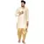 Beige printed banarasi dhoti-kurta