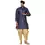Blue printed banarasi dhoti-kurta