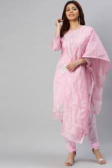 Baby-Pink Gotta Patti Cotton Salwar