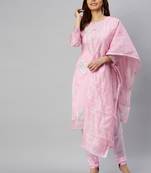 Baby-Pink Gotta Patti Cotton Salwar