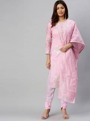 Baby-Pink Gotta Patti Cotton Salwar 3