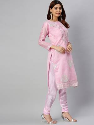 Baby-Pink Gotta Patti Cotton Salwar 4