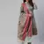 Grey Block Print Banarasi Silk Salwar