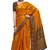 Mustard woven art silk saree saree with blouse