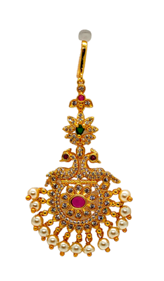 Multicolor cubic zirconia maang-tikka 1