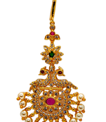 Multicolor cubic zirconia maang-tikka