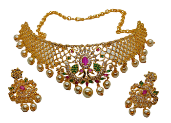 Multicolor cubic zirconia south-indian-jewellery 2
