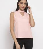 Peach Choker Top