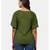 Olive Pleated Raglan Sleeve Top
