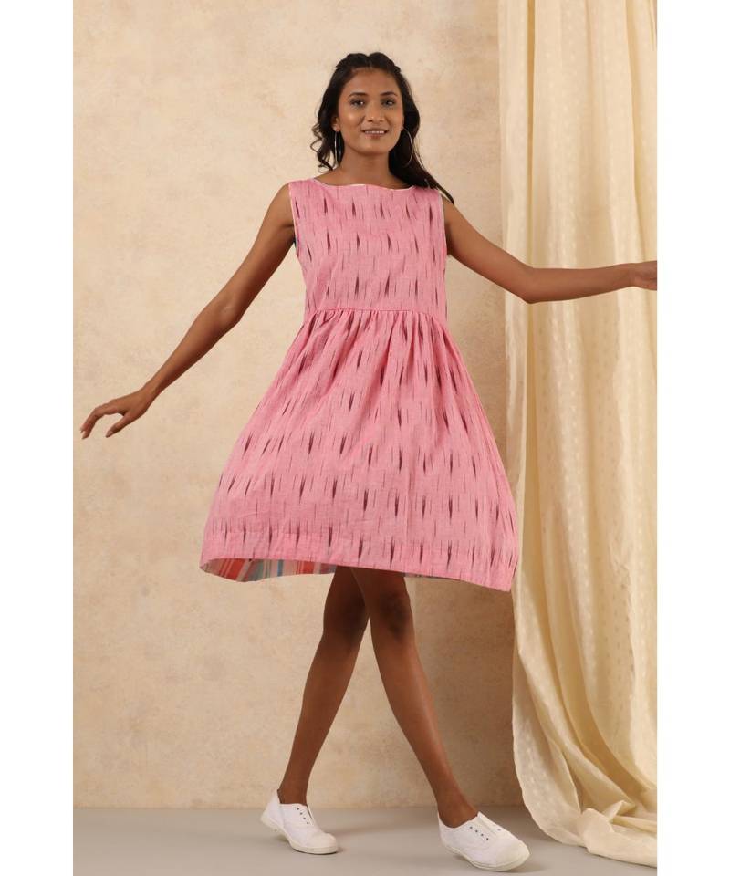 pink plain cotton dresses Free Living 3537277