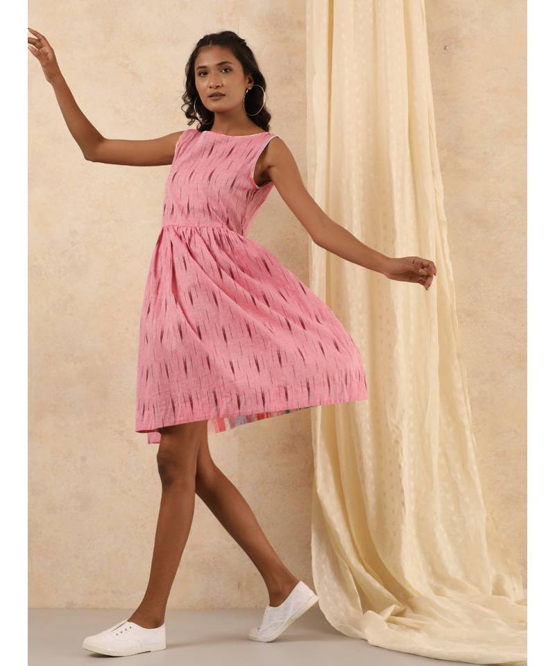 pink plain cotton dresses Free Living 3537277
